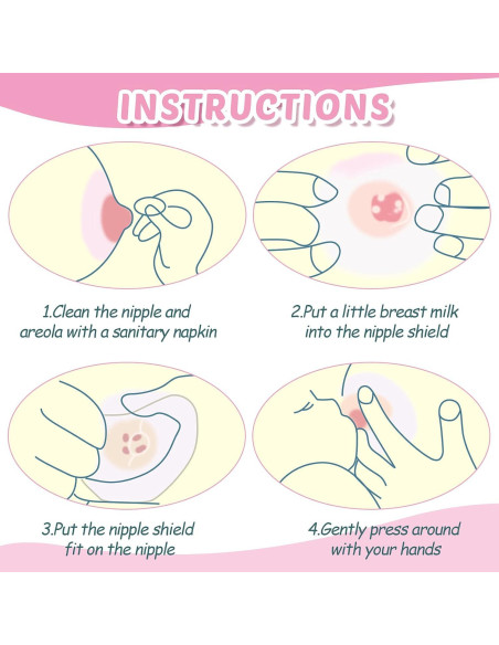 Protectores de Pezón Nuanchu 8 Pcs Silicona 20mm 15mm