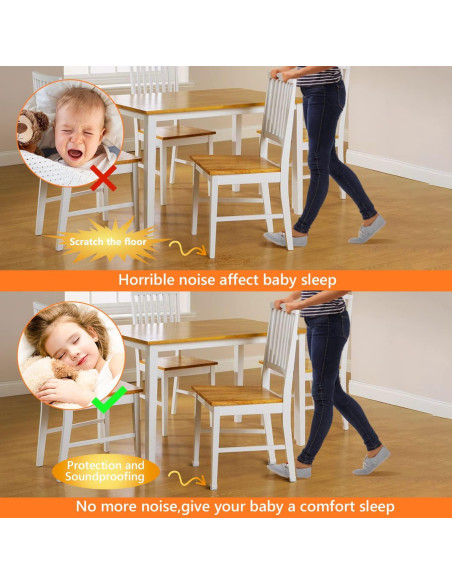 BAIPOK 36 Protectores de Suelo para Patas de Sillas Cuadradas