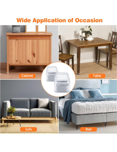 BAIPOK 36 Protectores de Suelo para Patas de Sillas Cuadradas