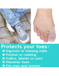 Protectores de Gel para Dedos Grandes Byehambuni - 8 Piezas 2