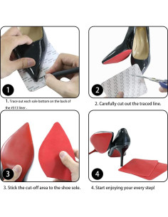 Protectores de Suela de Zapato DR. FOOT Silicona Antideslizante Rojo 2