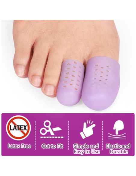 Protectores de Dedos de Gel Povihome - Alivio Dolor Callos Ampollas