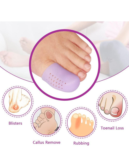 Protectores de Dedos de Gel Povihome - Alivio Dolor Callos Ampollas