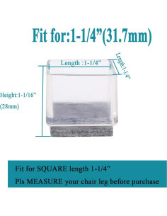 Protectores de Suelo para Patas de Sillas Furnigear 8 Unidades 2