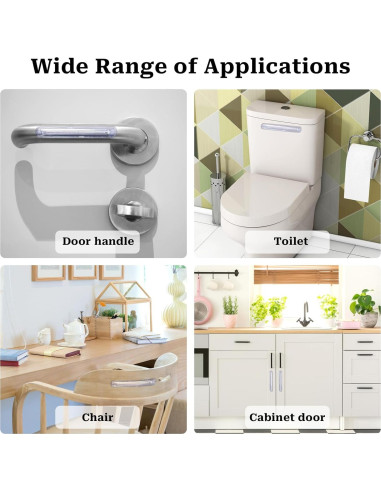 Protector de Pared de Silla MOZEAT LENS - 6 Bumpers Transparentes de PVC