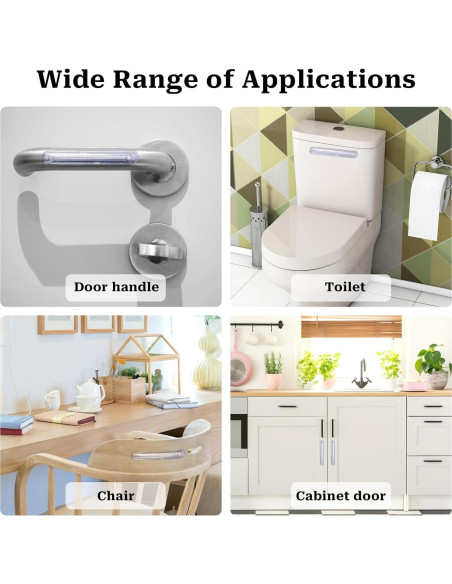 Protector de Pared de Silla MOZEAT LENS - 6 Bumpers Transparentes de PVC