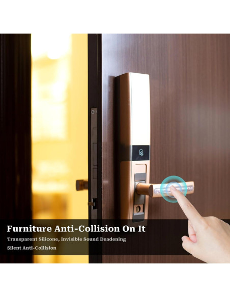 Protector de Pared de Silla MOZEAT LENS - 6 Bumpers Transparentes de PVC