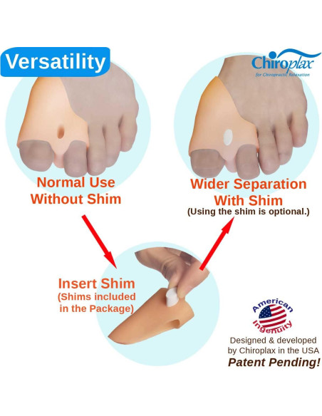 Corrector de Juanetes Chiroplax - Almohadillas de Gel Grande