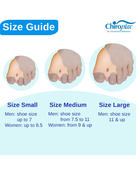 Corrector de Juanetes Chiroplax - Almohadillas de Gel Grande