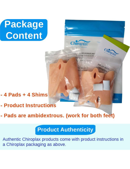 Corrector de Juanetes Chiroplax - Almohadillas de Gel Grande