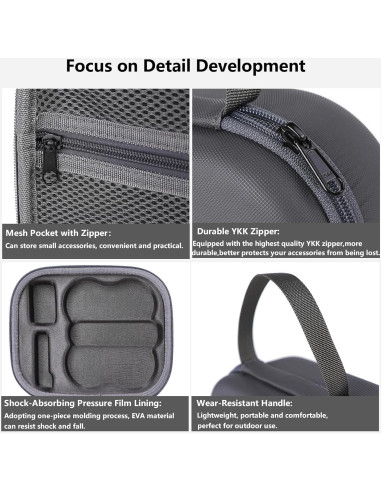 Bolsa de Almacenamiento para Drone DJI Neo - Funda Dura Gris