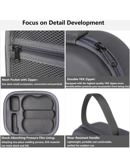 Bolsa de Almacenamiento para Drone DJI Neo - Funda Dura Gris