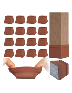 24 Protectores de Suelo de Silicona Cuadrados Uukyttrium 2.45-2.59cm