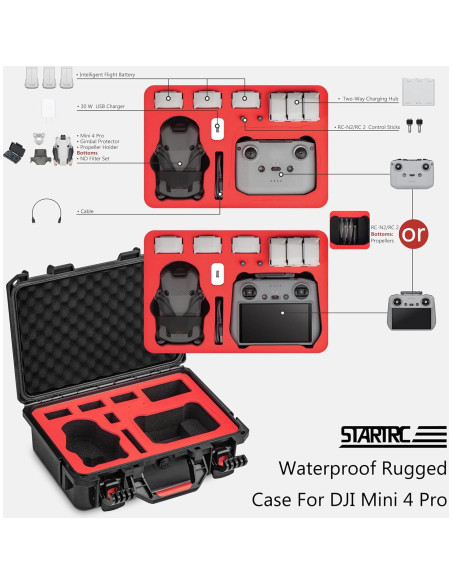 Funda Dura Impermeable STARTRC para DJI Mini 3 Pro y 4