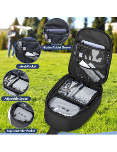 Funda de Transporte PGmoon para Dron DJI Mini 3/4 Pro - Organizador 2