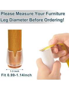 32 Protectores de Patas de Sillas Silicona Antideslizantes 2