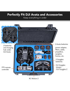 Estuche Duro Impermeable Lykus AT110 para DJI Avata y Gafas 2