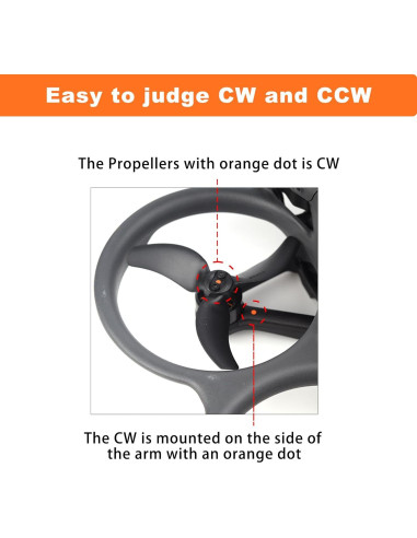 4 Hélices 3032S para Dron DJI Avata 2 + Estuche de Almacenamiento