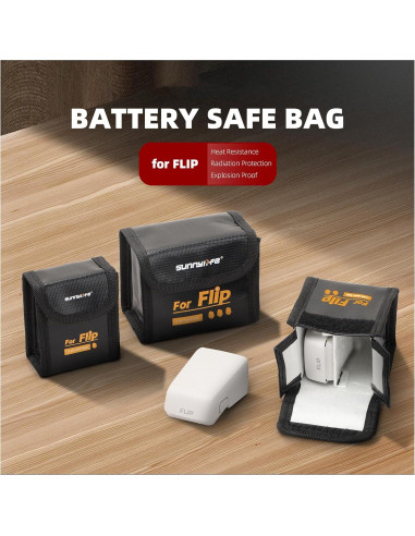 Bolsa segura para baterías DJI Flip - Mediana (2 baterías)