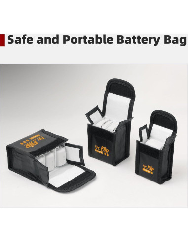 Bolsa segura para baterías DJI Flip - Mediana (2 baterías)