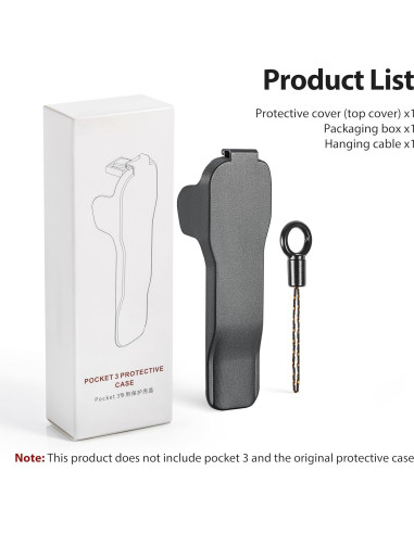 Funda Protectora para DJI Osmo Pocket 3 STARTRC - 3 Ranuras Filtros