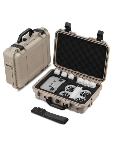 Funda Dura Impermeable BRDRC para Dron DJI Neo - Caqui