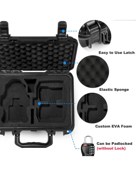 Caja Dura Impermeable Lekufee para Accesorios DJI Mini 3 Pro