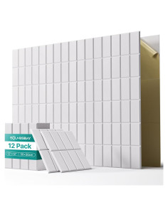Paneles Acústicos Autoadhesivos Soundsbay, 12 Unidades 30.48x30.48cm