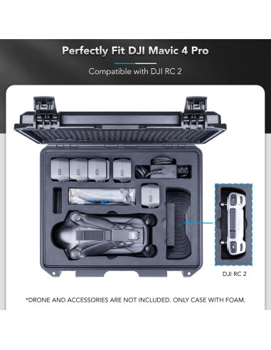 Estuche Duro Impermeable Lykus M400 para DJI Mavic 4 Pro