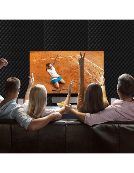 Paquete de 2 Paneles Acústicos YHYGHXFR 121x61x5 cm Ignífugos