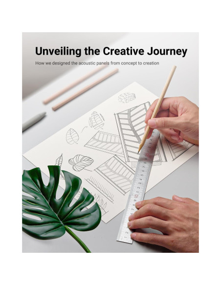 Paneles Aislantes de Sonido Topnaca 6 Piezas 43x30cm Blanco