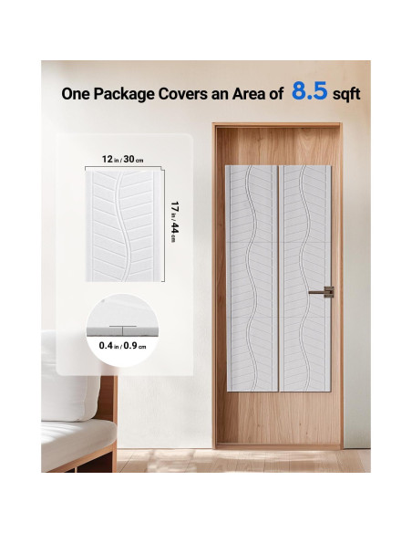 Paneles Aislantes de Sonido Topnaca 6 Piezas 43x30cm Blanco