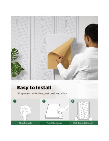 Paneles Aislantes de Sonido Topnaca 6 Piezas 43x30cm Blanco