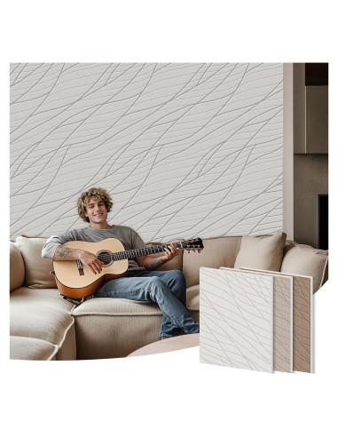 Paneles Acústicos Reverbeon 6 Pack 24x24cm Aislantes Decorativos