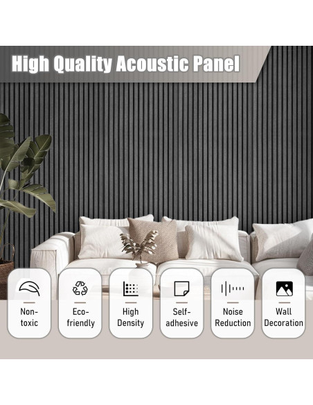 Paneles Acústicos FurnoFlexArt 120x60 cm Gris Luz de Luna