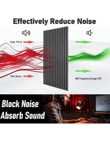 Paneles Acústicos FurnoFlexArt 120x60 cm Gris Luz de Luna