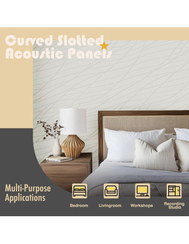 Paneles Acústicos Reverbeon 6 Pack 24x24cm Aislantes Decorativos