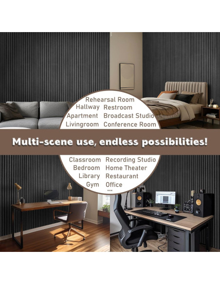 Paneles Acústicos FurnoFlexArt 120x60 cm Gris Luz de Luna