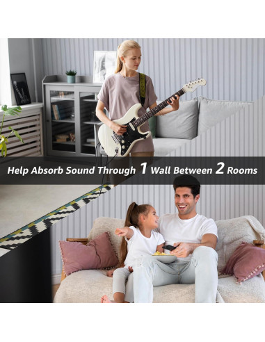 Paneles Acústicos Art3dwall 5 Pack 120x60 cm Aislantes Blancos