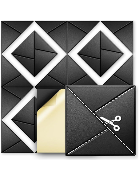 Paquete de 24 Paneles Acústicos Autoadhesivos 30.48x30.48cm - Espuma Aislante de Sonido Paquete de 24 Paneles Acústicos Autoadhesivos 30.48x30.48cm - Espuma Aislante de Sonido