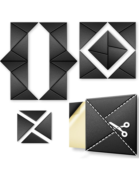 Paquete de 24 Paneles Acústicos Autoadhesivos 30.48x30.48cm - Espuma Aislante de Sonido Paquete de 24 Paneles Acústicos Autoadhesivos 30.48x30.48cm - Espuma Aislante de Sonido