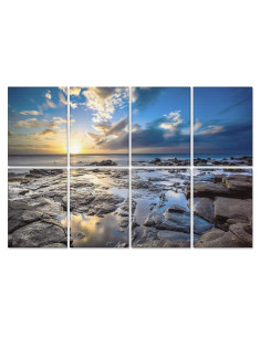 BUBOS 8 Paneles Acústicos Artísticos Autoadhesivos 48x32 cm