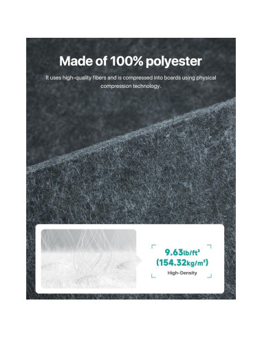 Paneles Acústicos Soundsbay 12 Piezas 30.48x25.4cm Gris Oscuro