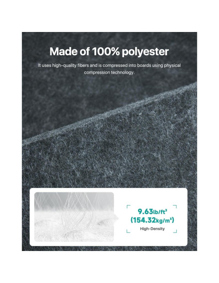 Paneles Acústicos Soundsbay 12 Piezas 30.48x25.4cm Gris Oscuro