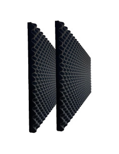 Paneles Acústicos de Espuma 2Pack 61x122cm Negro Aislante
