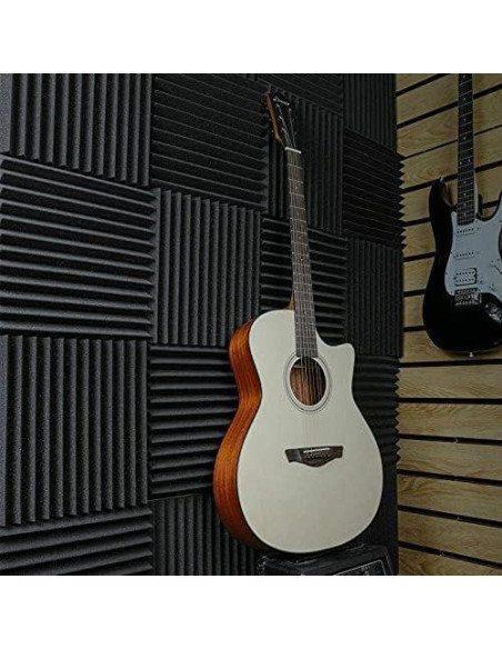 52 Paneles de Espuma Acústica 30x30x2.5cm Aislamiento Sonoro