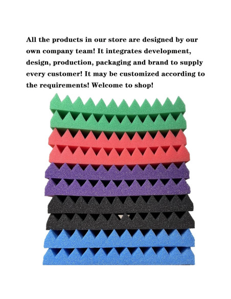 52 Paneles de Espuma Acústica 30x30x2.5cm Aislamiento Sonoro