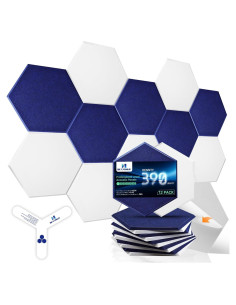Paneles Acústicos Autoadhesivos Hexagonales 35.56x30.48cm