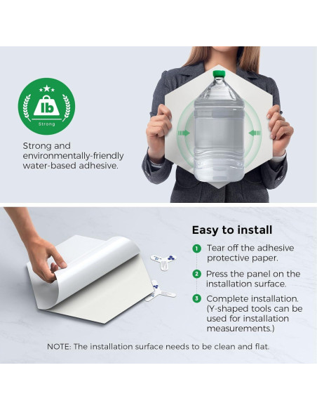 Paneles Acústicos Autoadhesivos Hexagonales 35.56x30.48cm