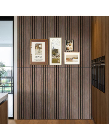 Panel Acústico UMIACOUSTICS 6 Piezas 120x60 cm Color Nogal